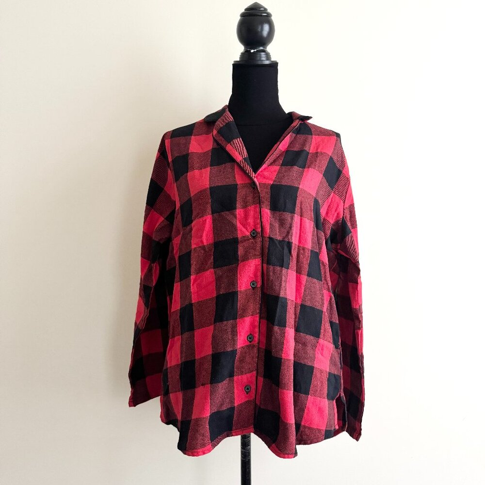 Old Navy Buffalo Plaid Flannel Button-Down Pajama Shirt – Size Large (NWT)